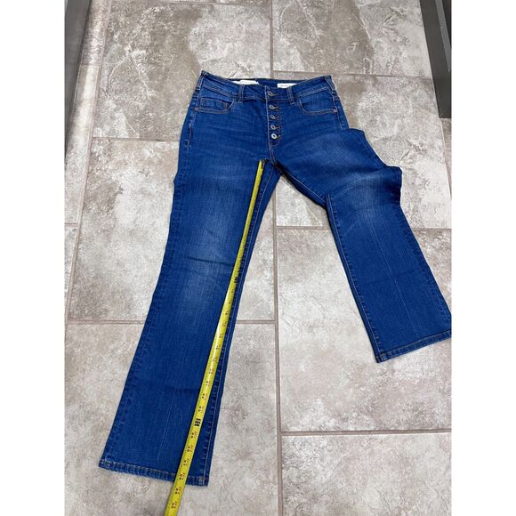 ✨ Pilcro by Anthropologie Button Fly High Rise Flare Jeans – Size 28 Tall ✨ - Picture 11 of 14